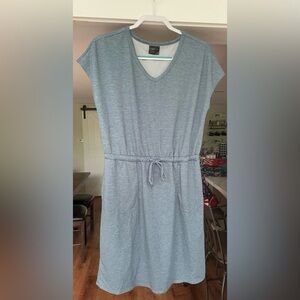 32 Degrees Blue/Grey V-Neck Dress